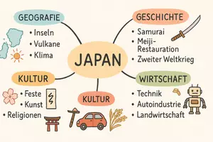 Vorschau - Arbeitsblätter - Lernposter + Arbeitsblatt "Japan" + Onlineübung & MP3 + Mindmap + Infografik - Seite 3