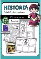 Vista previa - Unidades / Secuencias / Situaciones de Aprendizaje - EDAD CONTEMPORÁNEA I Historia de España+ Adaptado + Formulario + Control - Portada