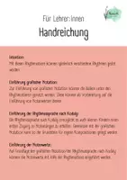 Vorschau - Bildkarten - Rhythmustiere - Grafische Notation - Rhythmussprache nach Kodaly - Notenwerte - Seite 1