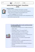 Vorschau - Arbeitsblätter - Rhetorische Mittel in "der Gott der Stadt" von Georg Heym - Seite 3