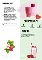 Vorschau - Unterrichtsreihen - Rezept: Erdbeermilch | Vegetarisch | Hauswirtschaft & Ernährung | Klasse 5–9 - Seite 1