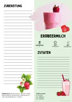 Vorschau - Unterrichtsreihen - Rezept: Erdbeermilch | Vegetarisch | Hauswirtschaft & Ernährung | Klasse 5–9 - Seite 2