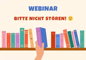 Vorschau - Präsentationen/Tafelbilder - Schild Webinar - Deckblatt