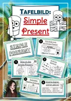 Vorschau - Stundenentwürfe - Tafelbild Simple Present - Deckblatt