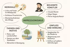 Vorschau - Arbeitsblätter - Lernposter + Arbeitsblatt "Impressionismus" + Onlineübung & MP3 + Mindmap + Infografiken - Seite 3