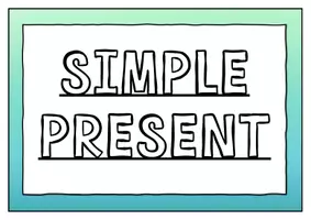Vorschau - Stundenentwürfe - Tafelbild Simple Present - Seite 1