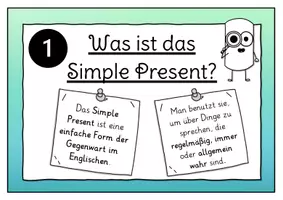 Vorschau - Stundenentwürfe - Tafelbild Simple Present - Seite 2