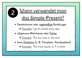 Vorschau - Stundenentwürfe - Tafelbild Simple Present - Seite 3