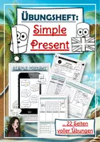 Vorschau - Stundenentwürfe - XXL Materialpaket "Simple Present" (inkl. drei Übungshefte, Spiele, Tafelmaterial, ...) - Seite 1
