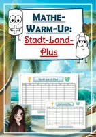 Vorschau - Spiele - Mathe-Warm-Up: Stadt-Land-Plus (Gratisvariante zum Kopfrechnen und Wiederholen der Grundrechenarten) - Deckblatt