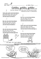 Vorschau - Arbeitsblätter - Plattdeutsch "Singen und Malen" Teil 2 - Seite 2