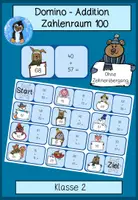 Vorschau - Spiele - Addition ZR 100, Domino ohne Zehnerübergang - Deckblatt