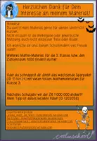 Vorschau - Spiele - Rechenspaziergang Halloween, Zahlenraum 1000, Zahlen ordnen - Seite 1