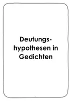 Vorschau - Spiele - Materialpaket. Lyrik. Deutungshypothesen. Übungen - Seite 2