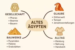 Vorschau - Arbeitsblätter - Lernposter + Arbeitsblätter zum Thema "Altes Ägypten" + Lösung & MP3 + Mindmap + Infografik - Seite 3