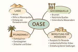 Vorschau - Arbeitsblätter - Lernposter + Arbeitsblätter zum Thema "Oase" + Lösung & MP3 + Mindmap + Infografik - Seite 3
