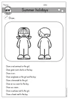 Vorschau - Arbeitsblätter - Summer holidays (Summer, Sommerferien) Arbeitsblatt Leseverstehen - Englisch - Seite 3