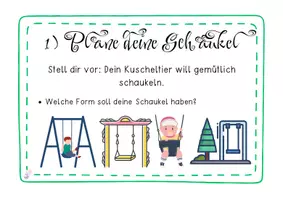 Vorschau - Präsentationen/Tafelbilder - Bauanleitung Kuscheltierschaukel Werken 3. Klasse Kompetenz mit geeigneten Materialien biegen - Seite 3