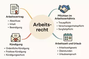 Vorschau - Arbeitsblätter - Lernposter + Arbeitsblatt "Arbeitsrecht" + interaktive Lösung & MP3 + Mindmap + Infografik - Seite 3