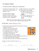 Vista previa - Hojas de trabajo - Cuadernillo de ejercicios de números enteros - página 2