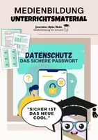 Vorschau - Arbeitsblätter - Digitale Medien: Datenschutz - Das sichere Passwort - Deckblatt