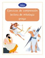 Vista previa - Hojas de trabajo - Ejercicios de comprensión lectora de mitología griega - Portada