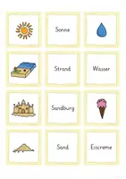 Vorschau - Spiele - Merkspiel Sommer - Deutsch, Sachunterricht, Freiarbeit - Seite 2