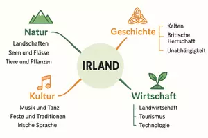 Vorschau - Arbeitsblätter - Arbeitsblatt "Irland" + Onlineübung & MP3 + Mindmap + Infografik - Seite 3