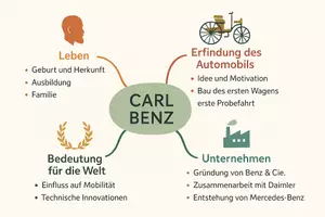 Vorschau - Arbeitsblätter - Arbeitsblätter zum Thema "Carl Benz" + Lösung & MP3 + Mindmap + Infografik - Seite 2