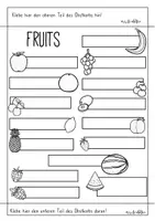 Vorschau - Arbeitsblätter - Fruits | Klappheft | Bastelvorlage - Seite 3