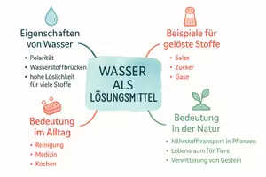 Vorschau - Arbeitsblätter - Lernposter + AB mit Fragen zum Thema "Wasser als Lösungsmittel" + Lösungsblatt + Mindmap + Infografik - Seite 3