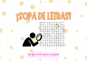 Vista previa - Hojas de trabajo - Actividades para cuando terminan pronto: sopa de letras, crucigramas y más - página 1