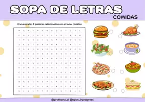 Vista previa - Hojas de trabajo - Actividades para cuando terminan pronto: sopa de letras, crucigramas y más - página 3