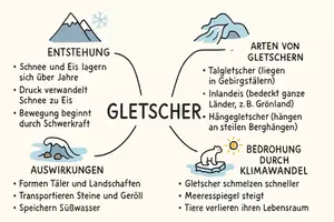 Vorschau - Arbeitsblätter - Lernposter + Arbeitsblatt zum Thema "Gletscher" + Onlineübung & MP3 + Mindmap + Infografik - Seite 3