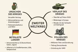 Vorschau - Arbeitsblätter - Lernposter + Arbeitsblätter "Zweiter Weltkrieg" + Onlineübungen & MP3-Dateien + Mindmap + Infografik - Seite 2