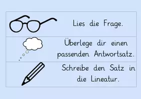 Vorschau - Arbeitsblätter - Tafelmaterial Satz der Woche - Seite 1