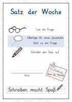 Vorschau - Arbeitsblätter - Satz der Woche - Seite 1