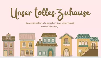 Vorschau - Präsentationen/Tafelbilder - A2 Video Präsentation WOHNEN Sprechanlass KOMPARATIV - Deckblatt