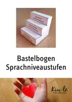 Vorschau - Mal- und Bastelvorlagen - Bastelbogen Sprachniveaustufen von A1 bis C2 - Deckblatt