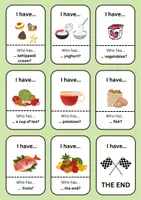 Vorschau - Spiele - Spiel Englisch: I have... Who has...: Food and Drinks - Seite 3