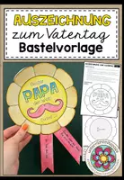 Vorschau - Mal- und Bastelvorlagen - VATERTAG - Bastelvorlagen (Materialpaket) - Seite 1