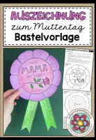 Vorschau - Arbeitsblätter - MUTTERTAG - Bastelvorlagen (Materialpaket) - Seite 1