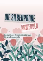 Vorschau - Arbeitsblätter - Die Silbenprobe anwenden - Deckblatt