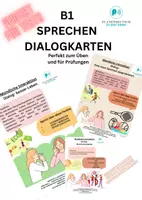 Vorschau - Unterrichtsreihen - B1_SPRECHEN 10 Dialoge: Besuch/ Urlaub planen, Stadt/Land etc - Deckblatt