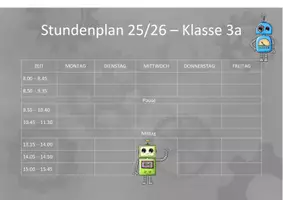 Vorschau - Poster - Stundenplanvorlage: Thema Roboter - Seite 3