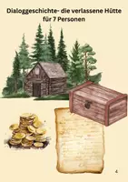 Vorschau - Text - Dialoggeschichte: die verlassene Hütte - Deckblatt