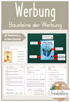 Vorschau - Arbeitsblätter - 5. Stunde: Bausteine von Werbung (Slogan, Headline, Logo,...) - Deckblatt