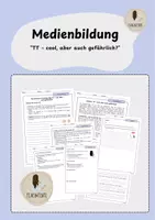 Vorschau - Arbeitsblätter - Kurzvideoapps wie TikTok – cool, aber auch gefährlich? (inkl. Musterlösung) - Deckblatt