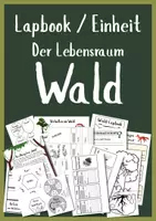 Vorschau - Stundenentwürfe - Der Wald - Lapbook - Unterrichtseinheit Klasse 3/4 - Deckblatt