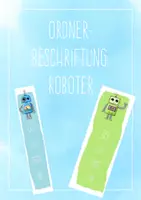 Vorschau - Bildkarten - Ordnerbeschriftung Roboter (für dicke und dünne Ordner) - Deckblatt